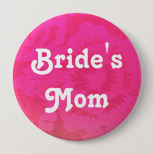 Badge Rond 10 Cm Bouton nuptiale de partie (Devant)