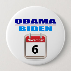 Badge Rond 10 Cm Bouton - Obama/Biden - calendrier