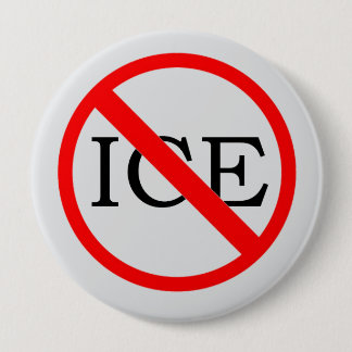 Badge Rond 10 Cm Bouton "PAS DE GLACE"