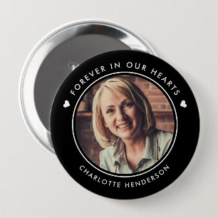 Badge Rond 10 Cm Bouton photo Simple et moderne pour toujours dans