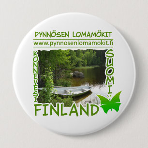 Badge Rond 10 Cm Bouton Pynnösen Lomamökit