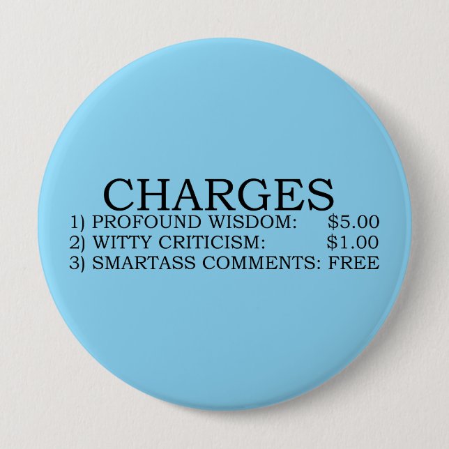 Badge Rond 10 Cm Bouton Recharge (Devant)