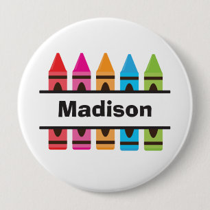 Badge Rond 10 Cm Bouton Retour à l'école