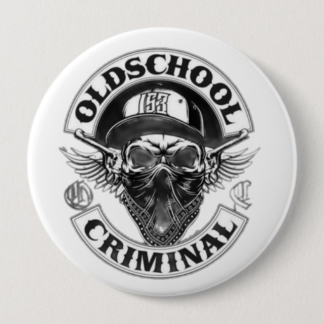 Badge Rond 10 Cm Bouton rond (Devant)