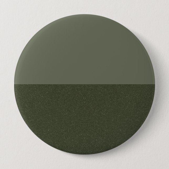 Badge Rond 10 Cm Bouton Split Vert Moss Moderne - Personnalisable (Devant)