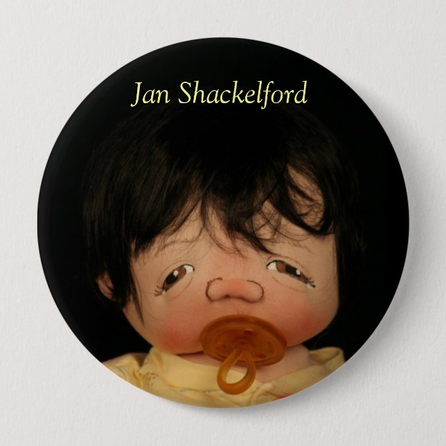 Badge Rond 10 Cm Bouton Yoshi Kim de bébé de janv. Shackelford (Devant)