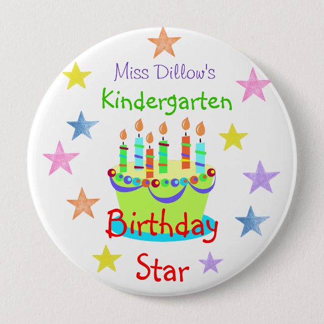 Badge Rond 10 Cm Boutons d'anniversaire personnalisés pour le Modèl (Devant)