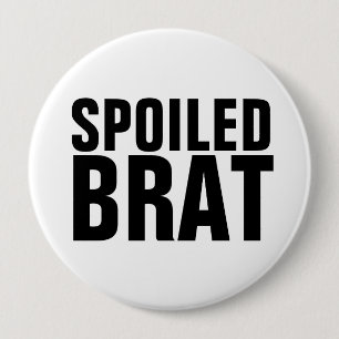 BADGE ROND 10 CM BOUTONS DE BRAT ÉPOUSÉS