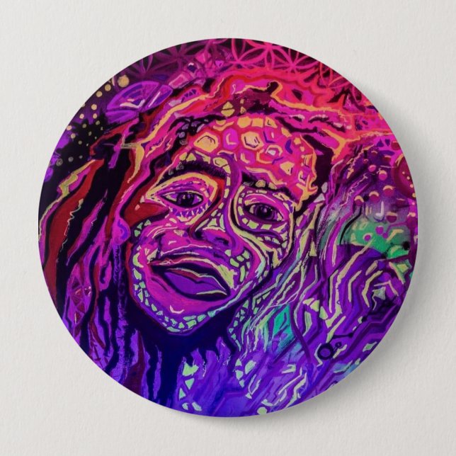 Badge Rond 10 Cm Boutons de HooperVisual (Devant)