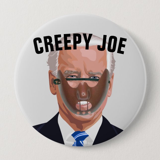 Badge Rond 10 Cm BOUTONS déplaisant JOE BIDEN (Devant)