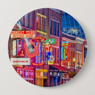 Badge Rond 10 Cm Broadway Downtown Nashville Tennessee