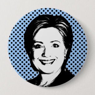 Badge Rond 10 Cm Bulle d'entretien de Hillary Clinton