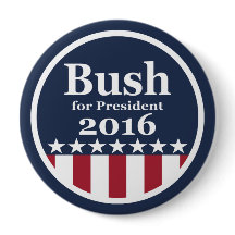 Bush pour des boutons de président 2016 campagne