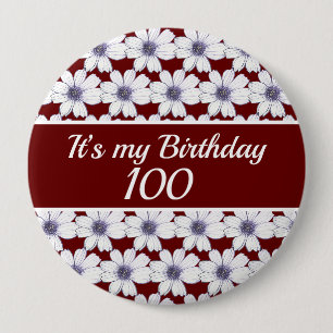 Badge Rond 10 Cm C’est mon anniversaire d’anniversaire personna