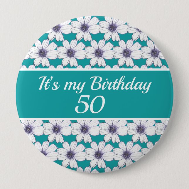 Badge Rond 10 Cm C’est mon anniversaire de naissance (Devant)