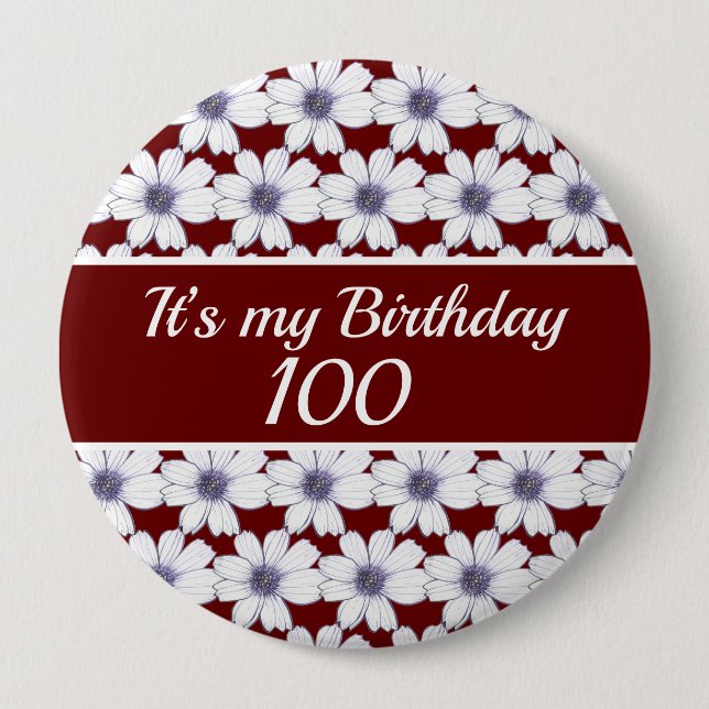 Badge Rond 10 Cm C’est mon anniversaire de naissance (Devant)