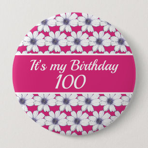 Badge Rond 10 Cm C’est mon anniversaire personnalisé Anniversaire 1