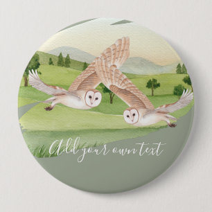 Badge Rond 10 Cm CADEAUX OWL - Personnalisés