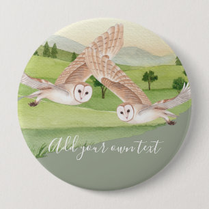Badge Rond 10 Cm CADEAUX OWL - Personnalisés