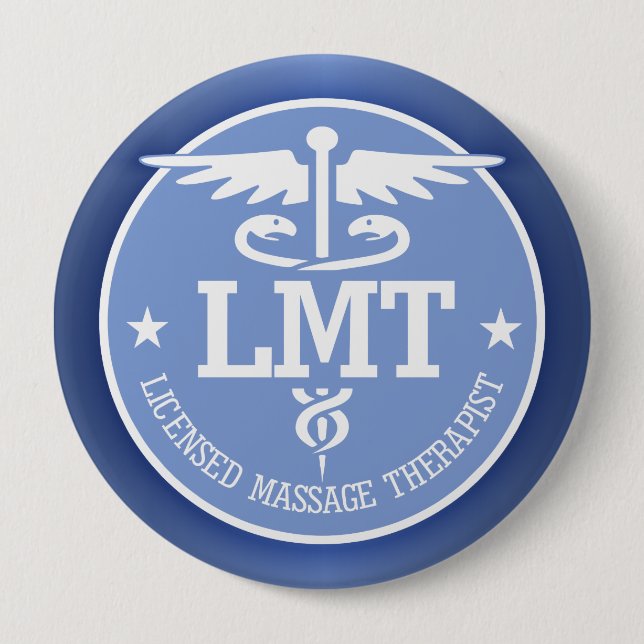 Badge Rond 10 Cm Caduceus LMT 2 (Devant)