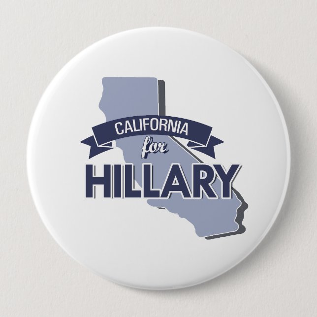 BADGE ROND 10 CM CALIFORNIE POUR LA HILLAIRE (Devant)