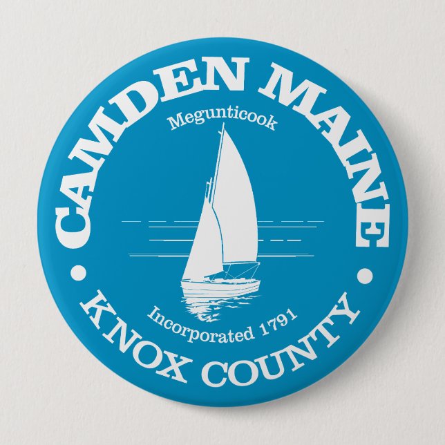 Badge Rond 10 Cm Camden (voilier) (Devant)