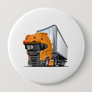 Badge Rond 10 Cm Camion de dessin