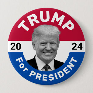 Badge Rond 10 Cm Campagne électorale rétro vintage Trump Président