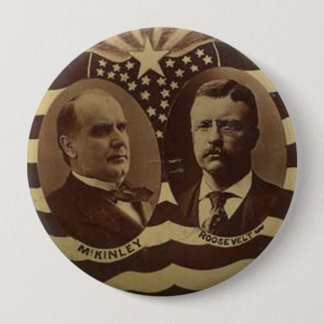 Badge Rond 10 Cm Campagne pour le bouton McKinley/Roosevelt