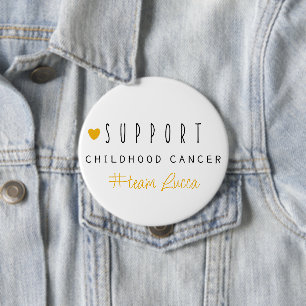 Badge Rond 10 Cm cancer de l'enfance. #nom d'équipe personnalisé. B