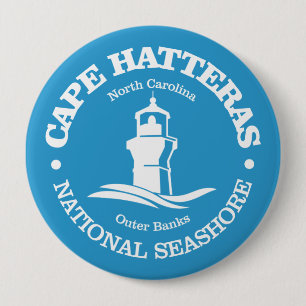 Badge Rond 10 Cm Cape Hatteras (phare)