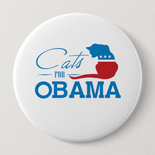 Badge Rond 10 Cm CATS FOR OBAMA - -.png