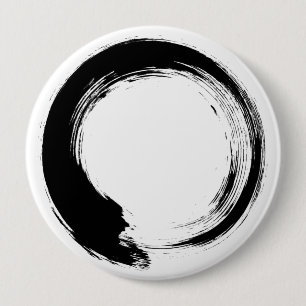 Badge Rond 10 Cm Cercle Zen Enso
