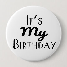 C'est mon anniversaire 4" bouton