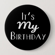 C'est mon anniversaire 4" le bouton blanc des