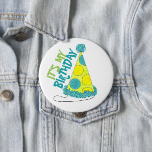 Badge Rond 10 Cm C'est mon Casquette d'anniversaire de la soirée Po