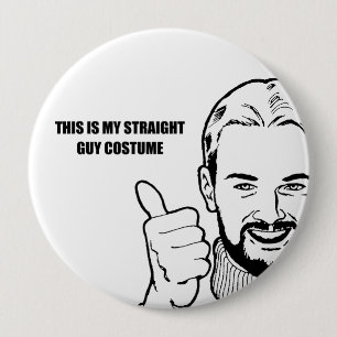 Badge Rond 10 Cm C'est mon costume de type droit