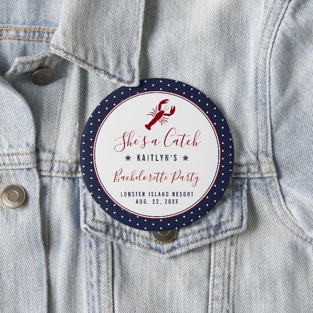 Badge Rond 10 Cm C'est une prise de Parti de Fille de Bachelorette  (En situation)