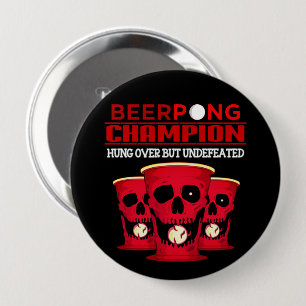 Badge Rond 10 Cm Champion de Beer Pong