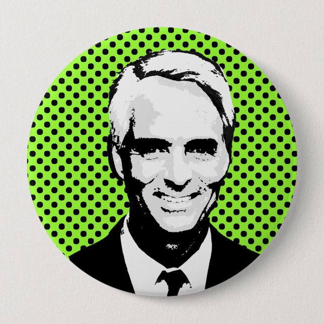Badge Rond 10 Cm Charlie Crist (Devant)