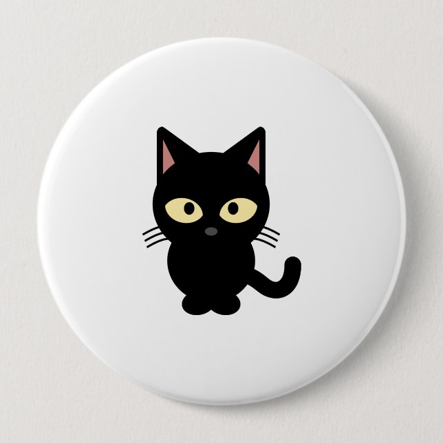 Badge Rond 10 Cm chat (Devant)