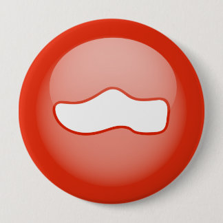 Badge Rond 10 Cm Chaussure en bois néerlandaise