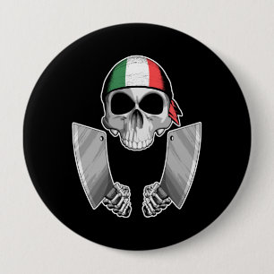 Badge Rond 10 Cm Chef italien 2