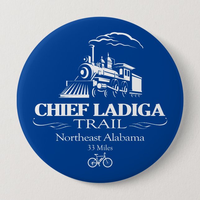 Badge Rond 10 Cm Chemin Chief Ladiga (RT) (Devant)