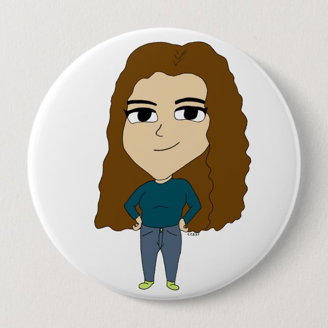 Badge Rond 10 Cm chibi (Devant)