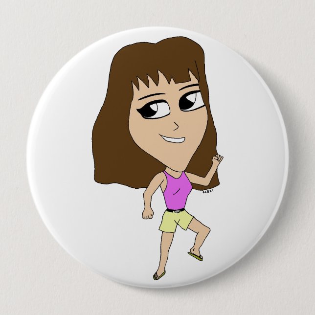 Badge Rond 10 Cm chibi (Devant)