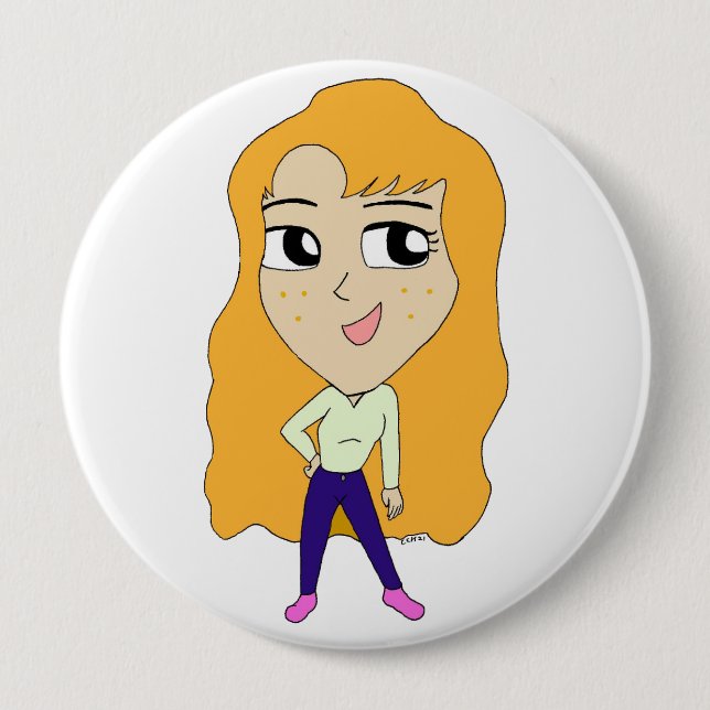 Badge Rond 10 Cm chibi (Devant)