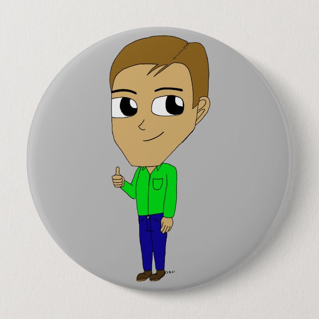 Badge Rond 10 Cm chibi (Devant)