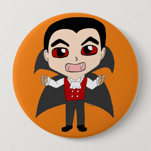 Badge Rond 10 Cm chibi vampire