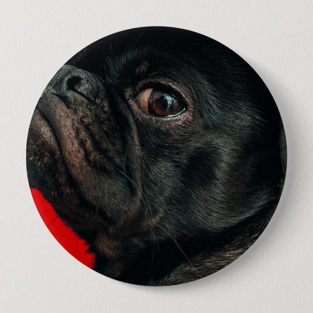 Badge Rond 10 Cm chien de rojo (Devant)